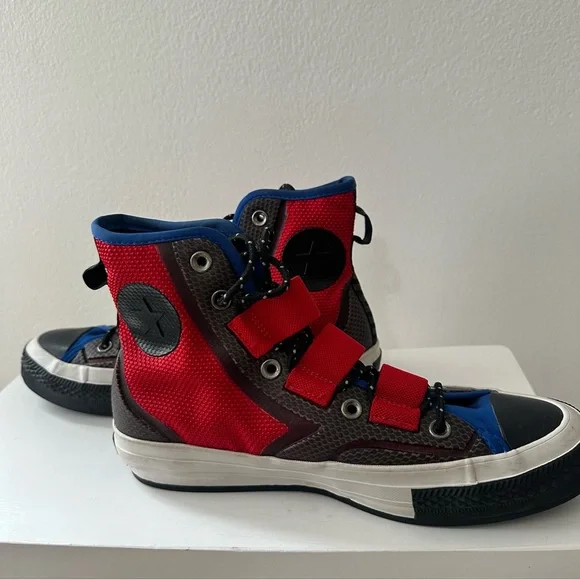 Converse Chuck 70 Tech Hiker High Top Sneakers Men’s Size 8 Red Blue Putty